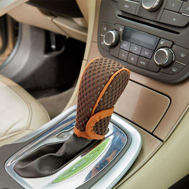 Universal Car Gearshift Cover Interior Accessories, Color: Automatic Transmission Coffee Brown