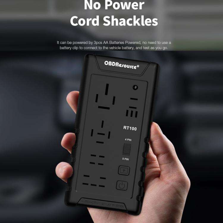 OBDResource 12V Automotive Relay Tester, Model: RT100 With Storage Bag