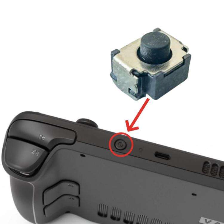 For Steam Deck 10pcs On/Off Keys Power Buttons Tap Switches(Power Button Microswitch)