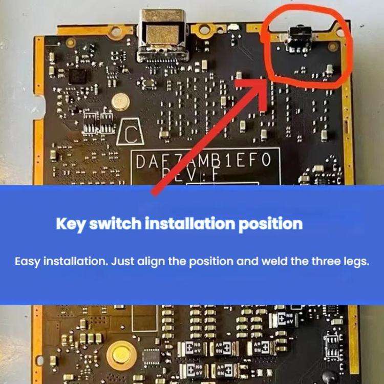 For Steam Deck 10pcs On/Off Keys Power Buttons Tap Switches(Power Button Microswitch)