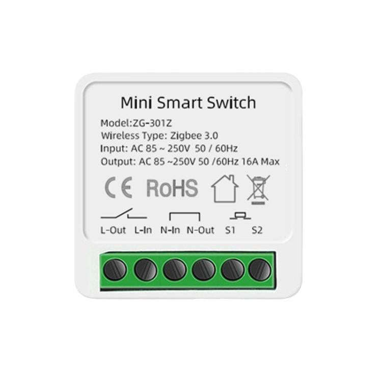 Compatible Tuya Zigbee 16A Smart Switch DIY Breaker 2 Way Control Voice Control