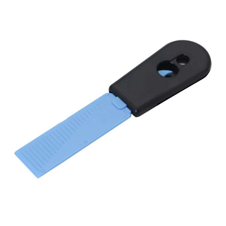 2 In 1 Cleaning Scraper Sticker Tool Household Cleaning Scrubber(Blue)
