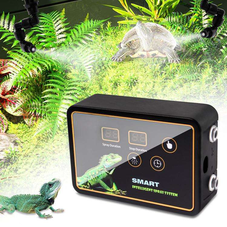Smart Timer Misting System Kit For Reptile Terrariums Automatic Rainforest Habitat Sprayer US Plug