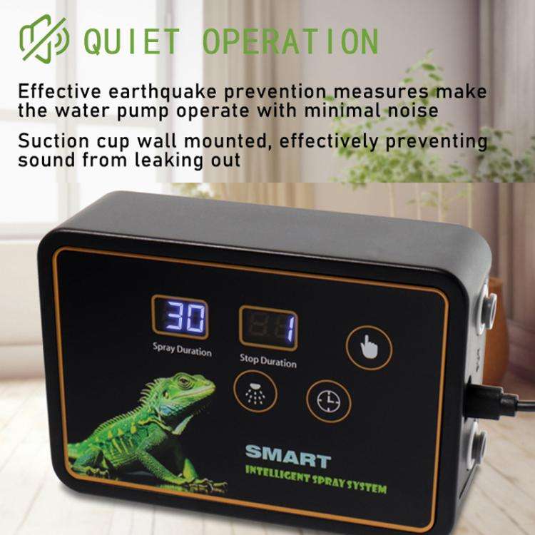 Smart Timer Misting System Kit For Reptile Terrariums Automatic Rainforest Habitat Sprayer UK Plug
