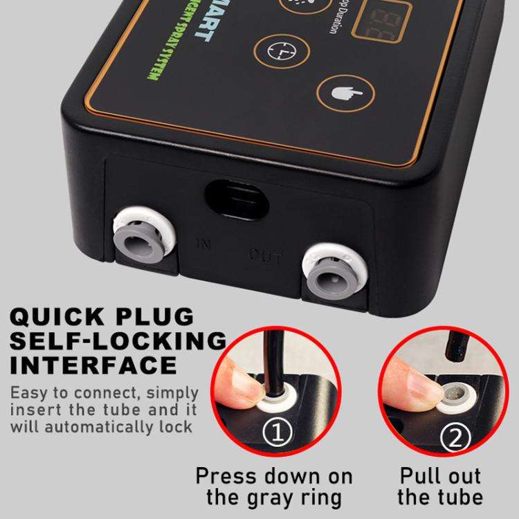 Smart Timer Misting System Kit For Reptile Terrariums Automatic Rainforest Habitat Sprayer UK Plug