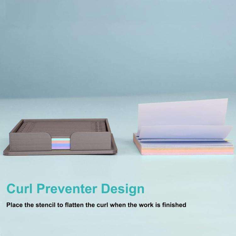 Office Sticky Note Template Box Student Planner Maker Saving Tool(Deep Gray)