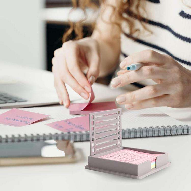 Office Sticky Note Template Box Student Planner Maker Saving Tool(Black)