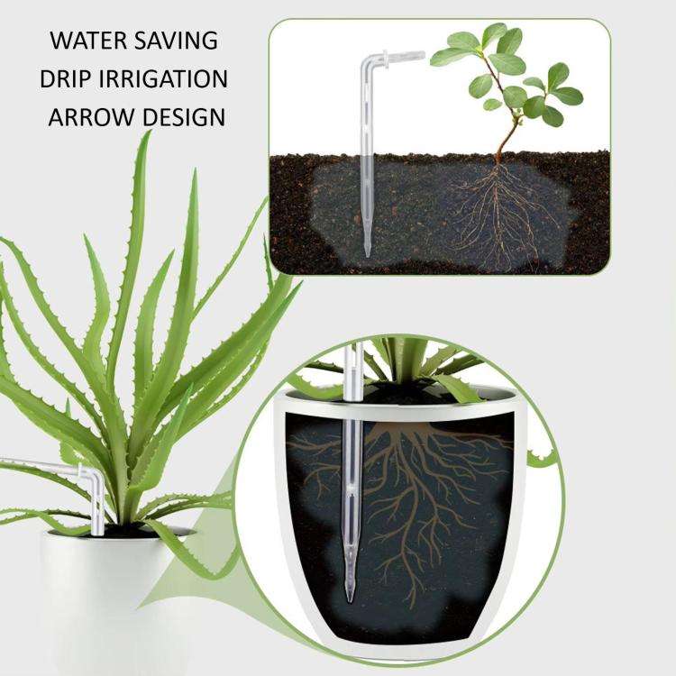 Smart Dual Pump Automatic Watering System 20 Drip Emitters Kit For Garden Plants - Battery/Electr...