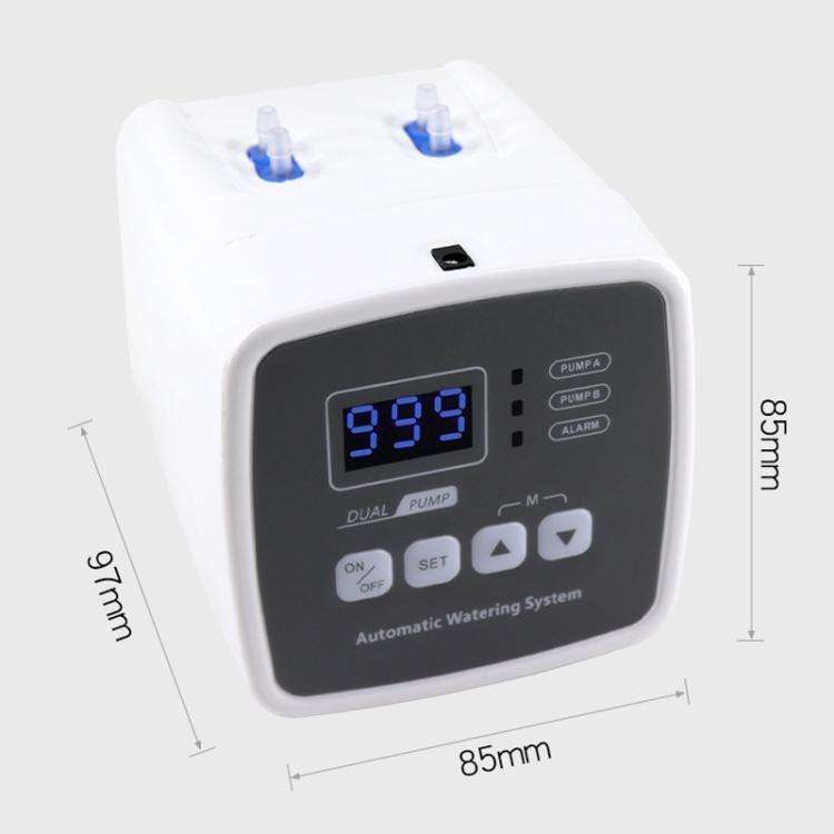 Smart Dual Pump Automatic Watering System 20 Drip Emitters Kit For Garden Plants - Battery/Electr...