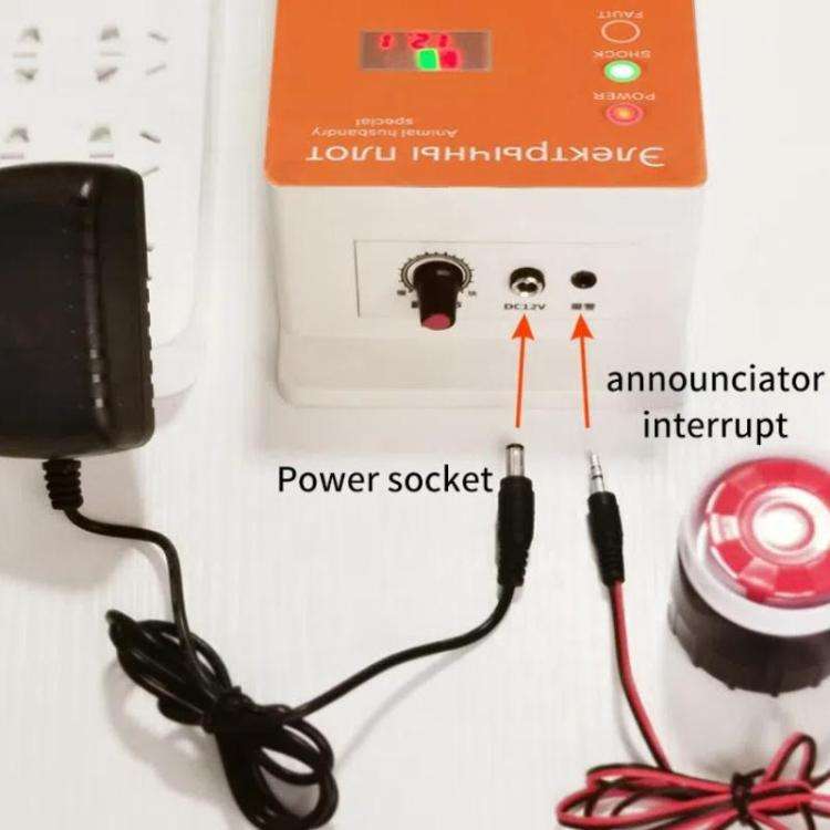 30km Alarm EU Plug 12V Electric Fence for Livestock High Voltage Pulse Farm Electric Poultry Equi...