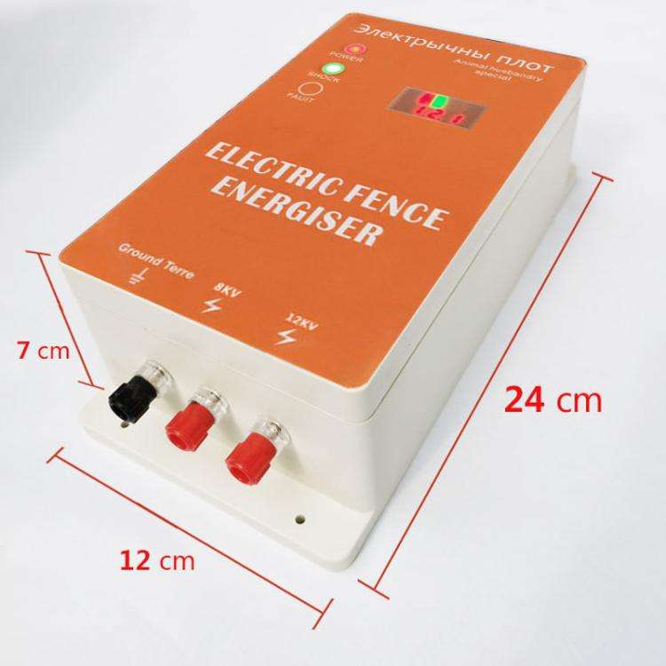 30km Alarm EU Plug 12V Electric Fence for Livestock High Voltage Pulse Farm Electric Poultry Equi...
