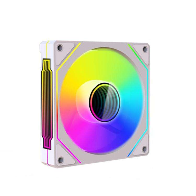Prism 4RRO Computer Case Fan 12cm ARGB Sync PWM Quiet Cooling Fan(Reverse White Frame)