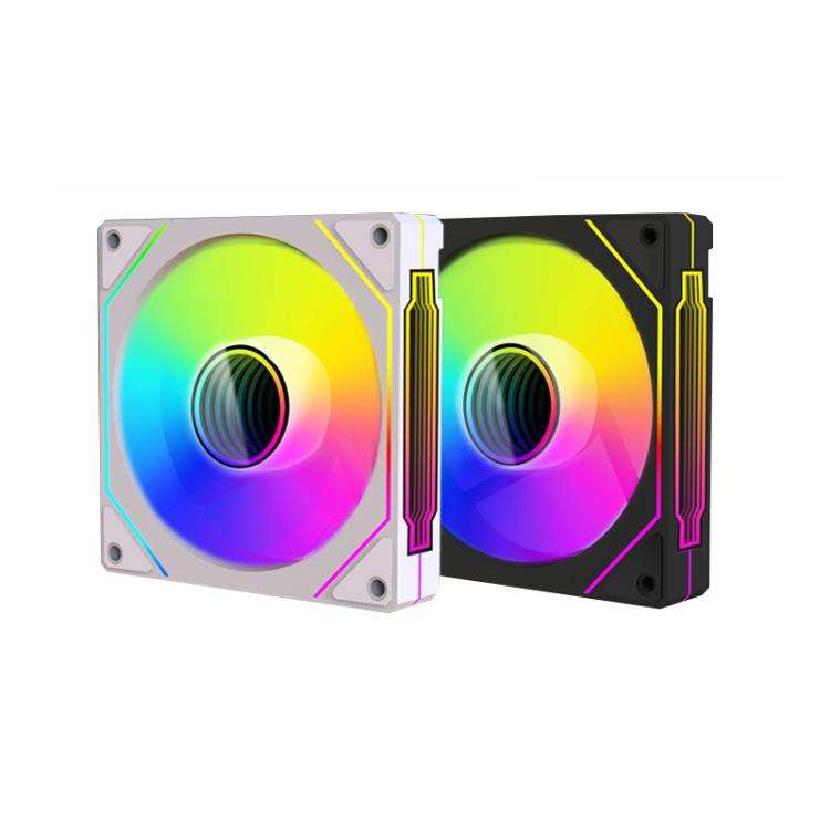 Prism 4RRO Computer Case Fan 12cm ARGB Sync PWM Quiet Cooling Fan(Reverse Black Frame)