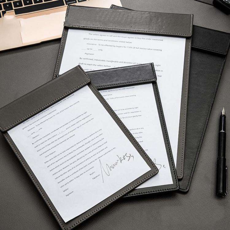 Deli  64506 A4 PU Magnetic Clipboard Writing Board File Folder for Office, Hotel, Meetings, Signi...