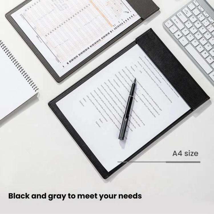 Deli  64506 A4 PU Magnetic Clipboard Writing Board File Folder for Office, Hotel, Meetings, Signi...