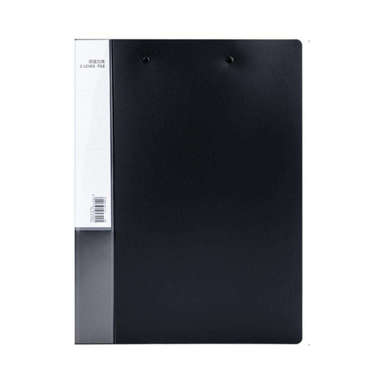 Deli 5302 A4 Lever Arch File Folder with Dual Metal Clips 18mm Spine(5302 Black)