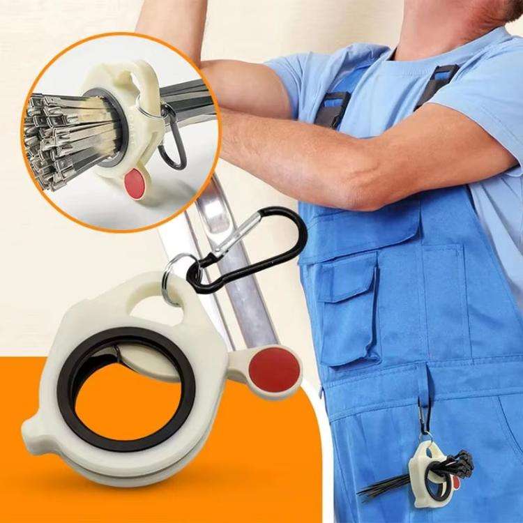 Night Light Tie Organizer Portable Hardware Tool Storage Device, Specification: White Organizer