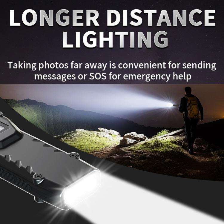 Mini Portable Self-Defense Three-Light Source Flashlight With Pen Clip(DT007)