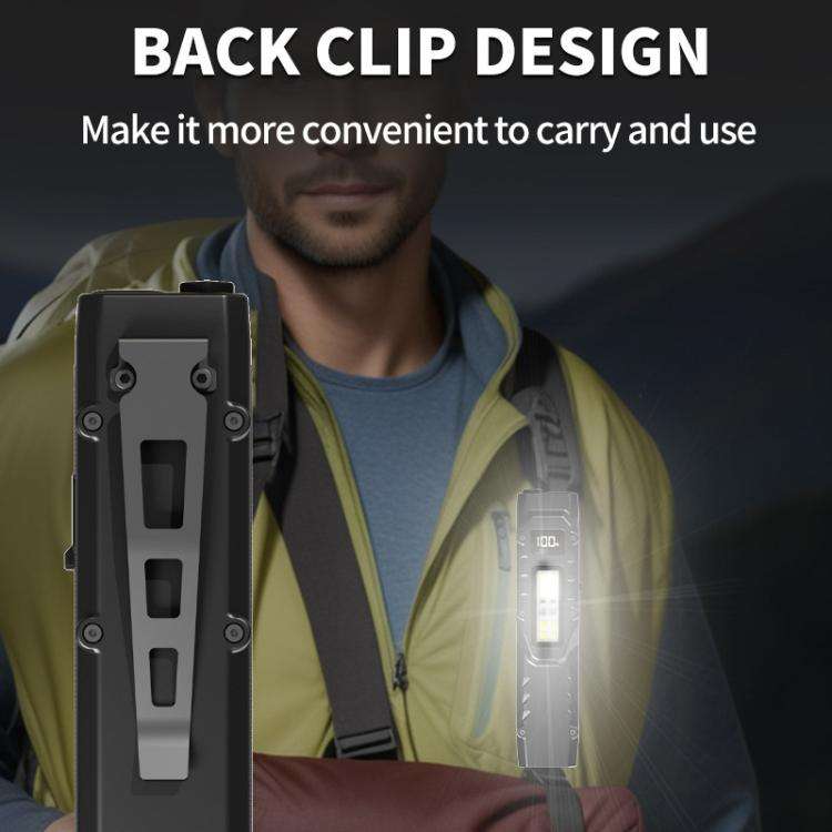 Mini Portable Self-Defense Three-Light Source Flashlight With Pen Clip(DT007)