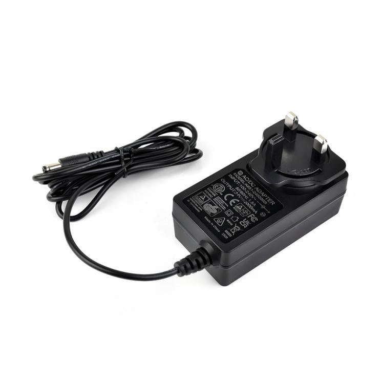 Waveshare 24V / 2A 1.2m Length Cable DC Jack Power Supply Adapter(UK Plug)