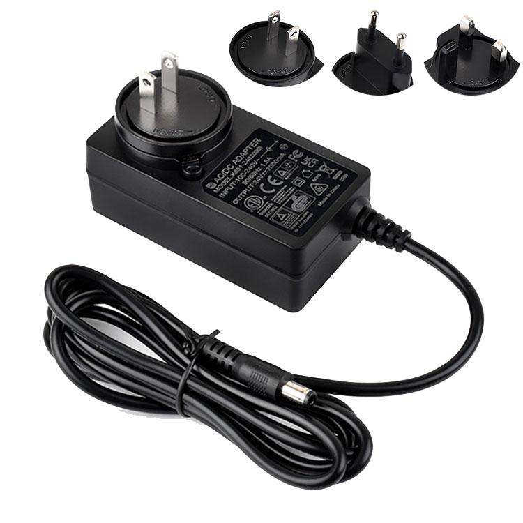 Waveshare 24V / 2A 1.2m Length Cable DC Jack Power Supply Adapter(EU Plug)