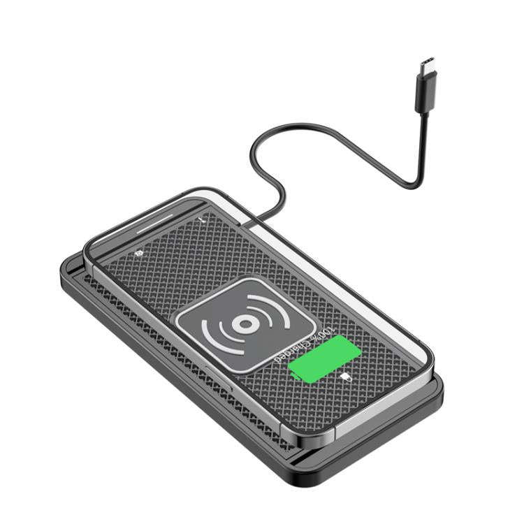 Car Wireless Charger Modified Increase Cuttable Mobile Phone Fast Charging Pad(0.3m Short Line (T...