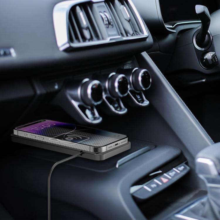 Car Wireless Charger Modified Increase Cuttable Mobile Phone Fast Charging Pad(0.3m Short Line (T...