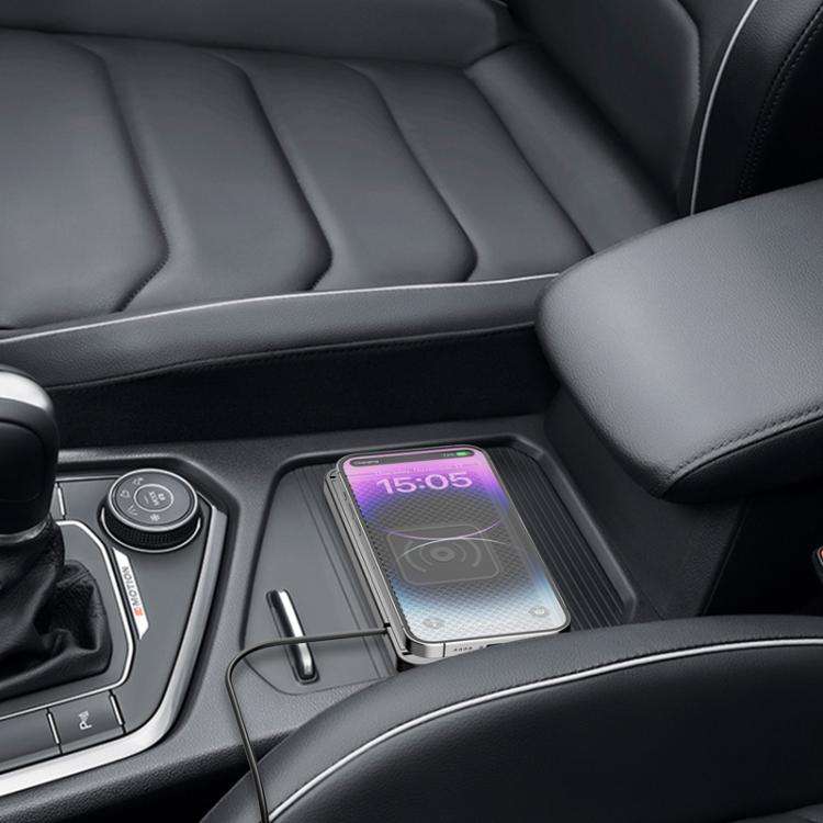 Car Wireless Charger Modified Increase Cuttable Mobile Phone Fast Charging Pad(0.3m Short Line (T...