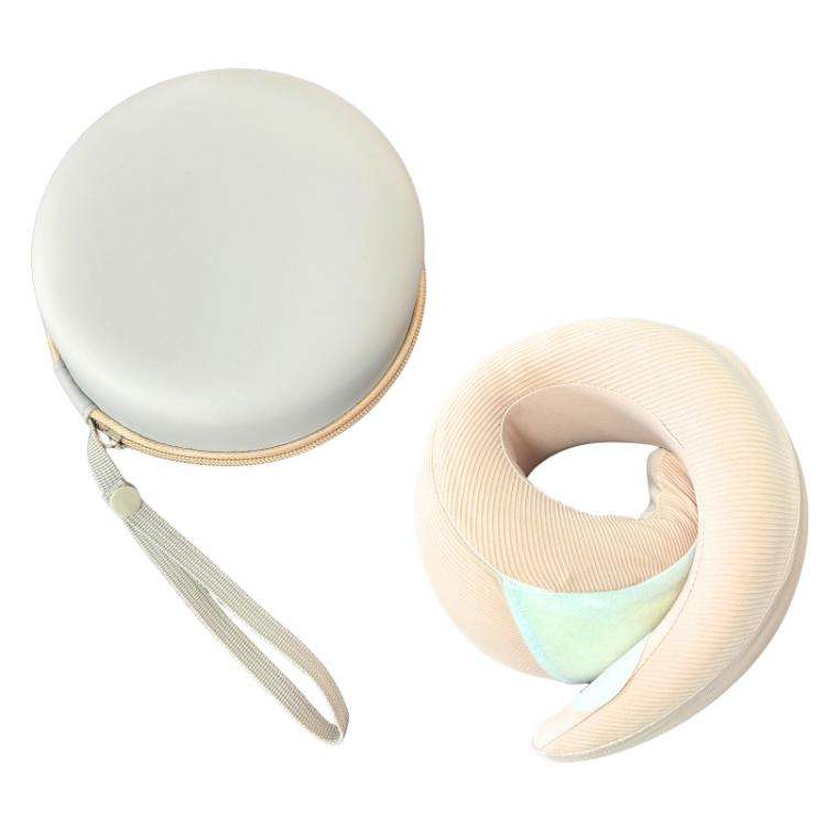 EVA U-shaped Pillow Memory Foam Pillow Storage Bag Portable Airplane Travel Headrest Storage Case...