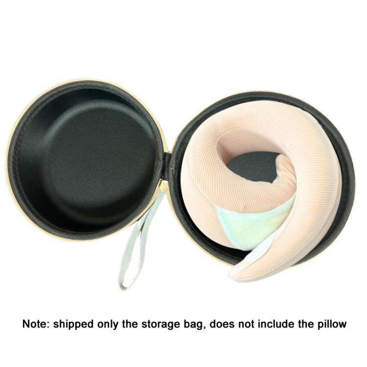 EVA U-shaped Pillow Memory Foam Pillow Storage Bag Portable Airplane Travel Headrest Storage Case...
