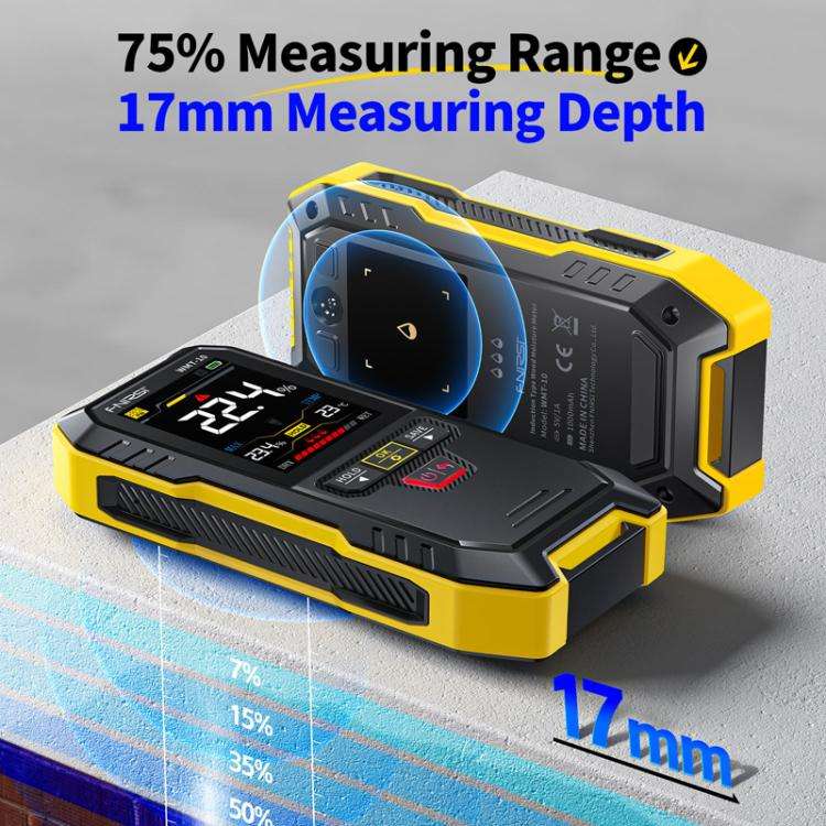 FNIRSI WMT-10 Wood Panel Moisture Tester Wall Surface Humidity Detector