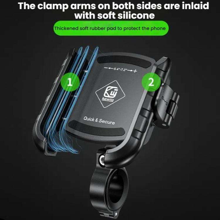 Kewig Motorcycle Bicycle Non-Blocking Mobile Phone Camera Navigation Bracket(M8SP-C3)