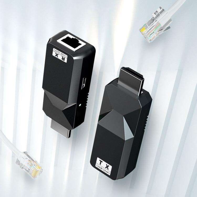 PWAY DT258 120m HDMI-Compatible 1080P HD Video Network Extender Mini HD Video Transmitter