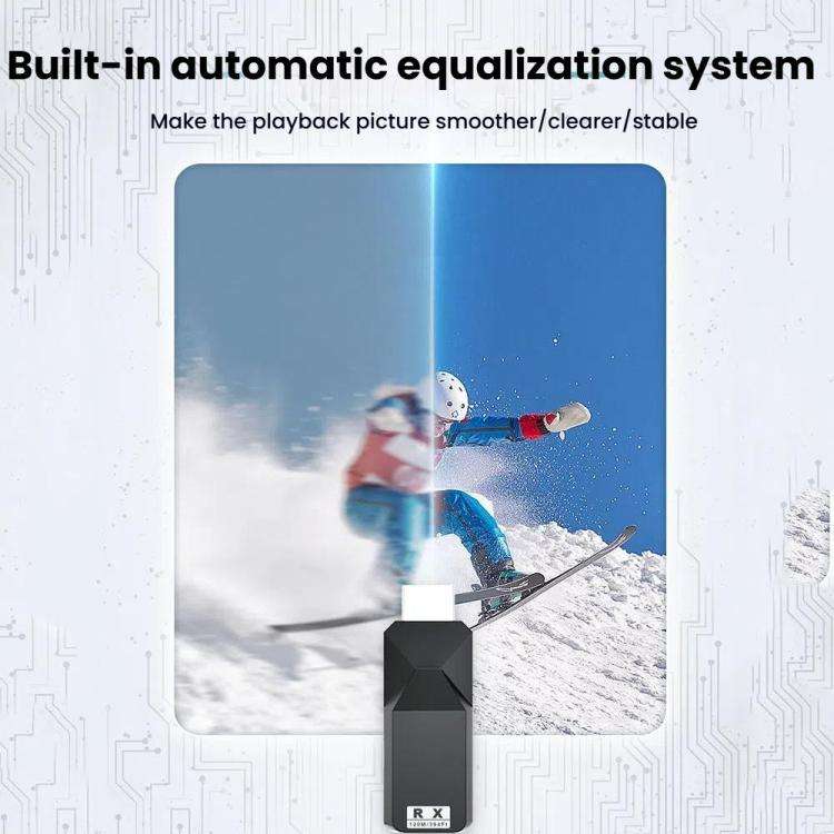 PWAY DT258 120m HDMI-Compatible 1080P HD Video Network Extender Mini HD Video Transmitter