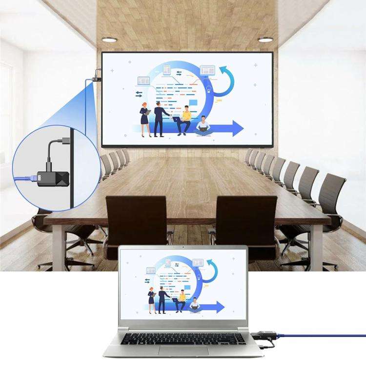 PWAY DT258 120m HDMI-Compatible 1080P HD Video Network Extender Mini HD Video Transmitter