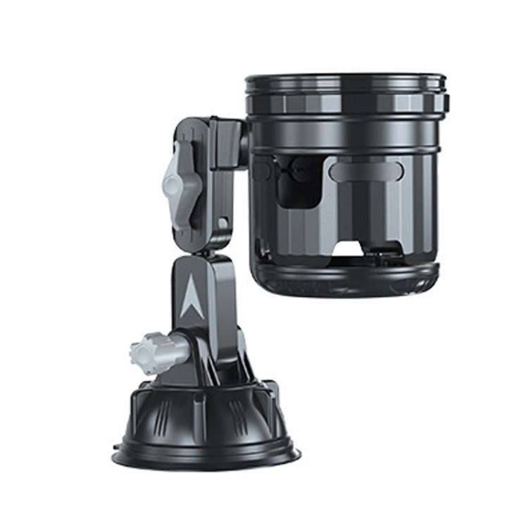 Car Multifunctional Water Cup Holder Auto Large Suction Cup Mounted Drink Rack, Style: Short Rod ...