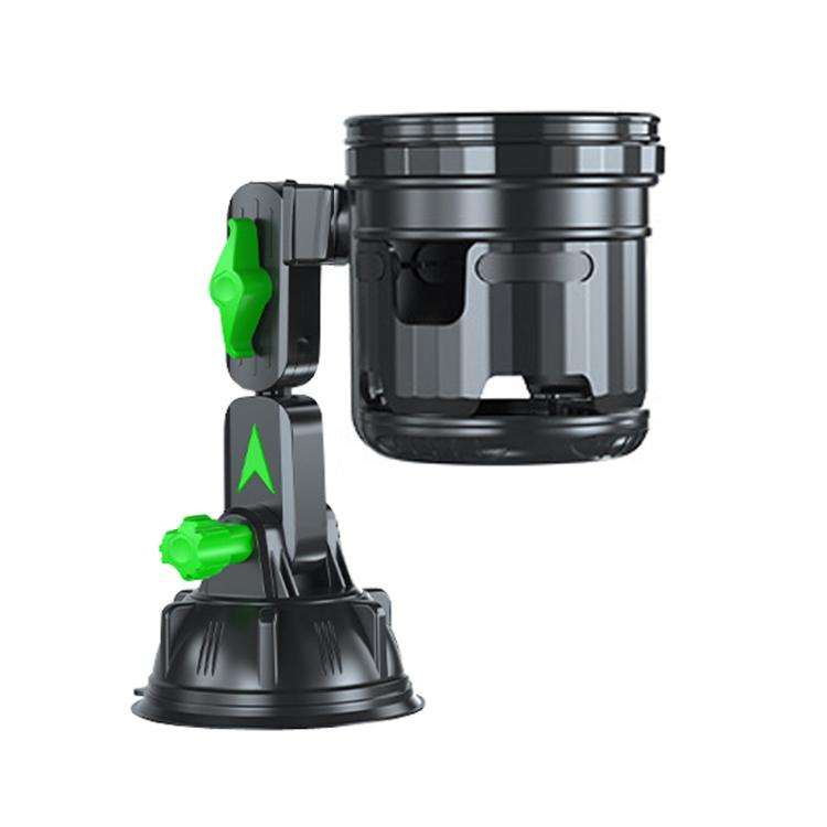 Car Multifunctional Water Cup Holder Auto Large Suction Cup Mounted Drink Rack, Style: Short Rod ...