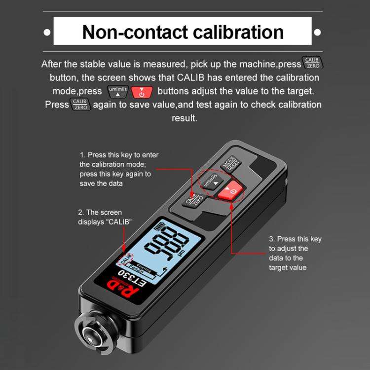 Mingzheng Iron Aluminum Zinc Three-Purpose Paint Film Coating Thickness Gauge(ET330)