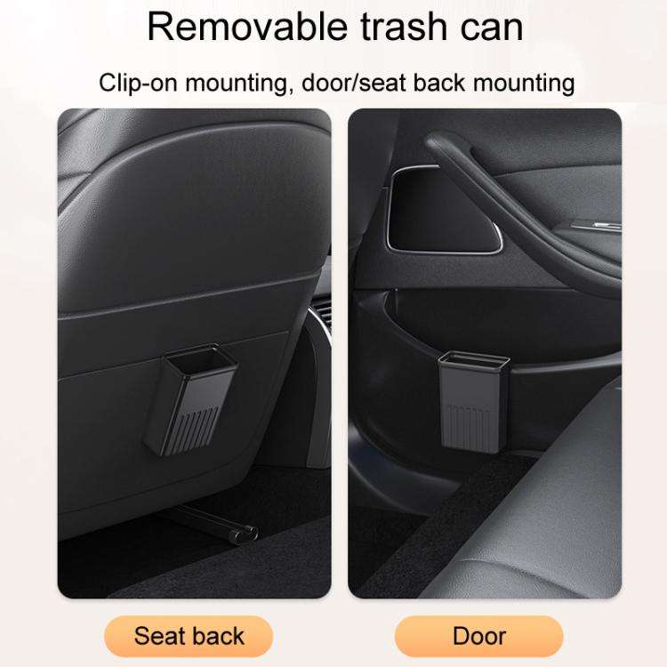 Car Seat Back Multifunctional Storage Box Pouch Phone Holder(Carbon Fiber Pattern)