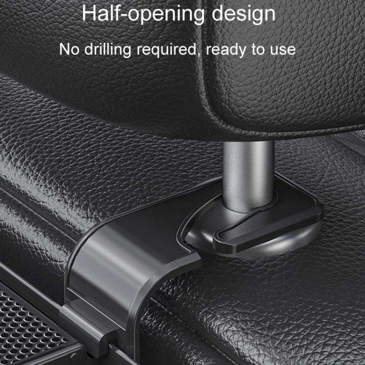 Car Seat Back Multifunctional Storage Box Pouch Phone Holder(Carbon Fiber Pattern)