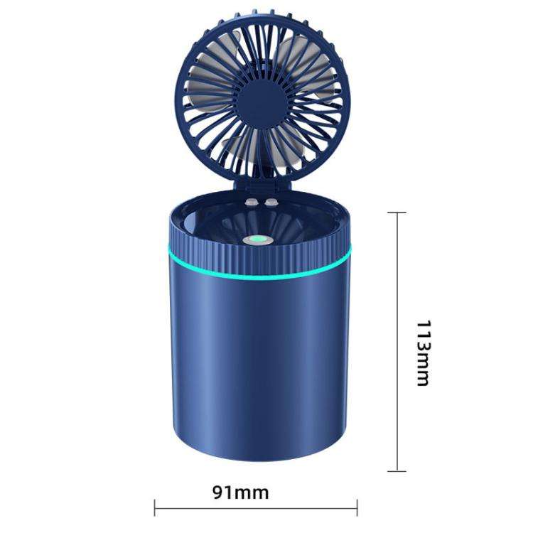 F98 Spray Cooling Desktop Small Fan Bedroom Office Portable Humidifier With Colored Lights, Color...