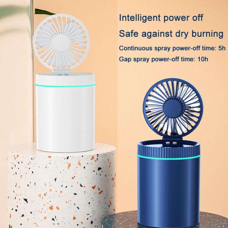 F98 Spray Cooling Desktop Small Fan Bedroom Office Portable Humidifier With Colored Lights, Color...