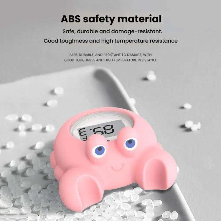 Crab Shape Digital Thermometer Baby Bath Water Thermometer, Color: Black LED
