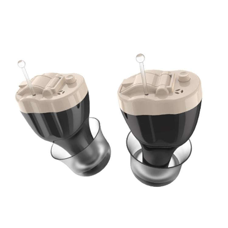 Digital Smart Noise Reduction CIC Hearing Aid Adjustable Sound Amplifier For The Elderly, Color: ...