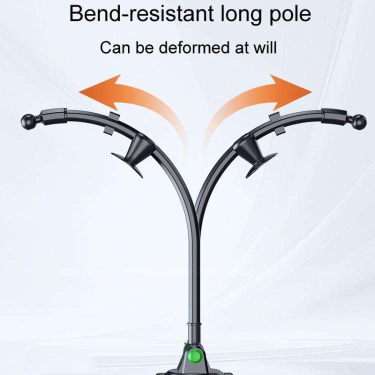Extended Bendable Hose Car Phone Holder Windshield Dashboard Large Suction Cup Navigation Bracket...