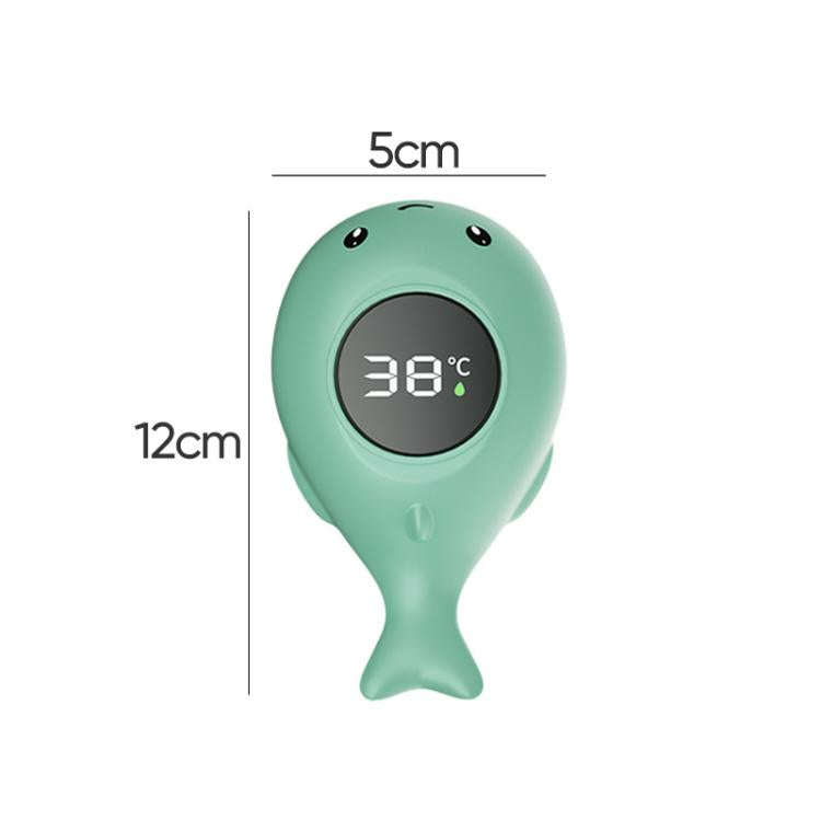 IPX7 Waterproof Cartoon Whale Color LED Screen Smart Water Thermometer Baby Bath Thermometer(Pink)