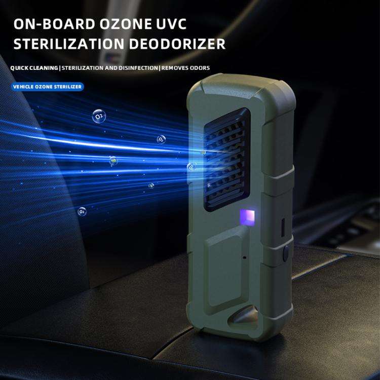 Car Air UVC Deodorizer USB Charging Ozone Purifier(Khaki)