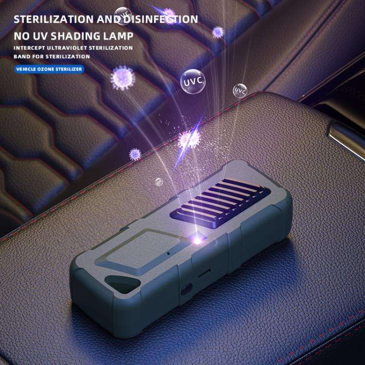 Car Air UVC Deodorizer USB Charging Ozone Purifier(Khaki)