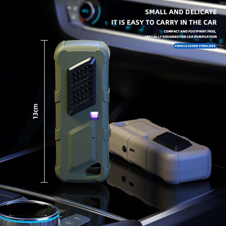 Car Air UVC Deodorizer USB Charging Ozone Purifier(Green)