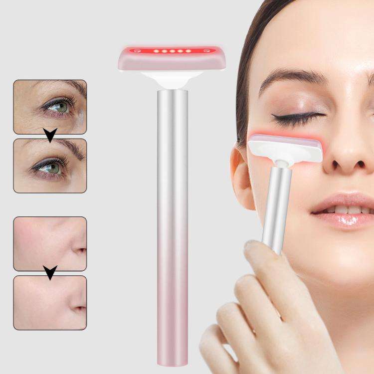 Red Light Facial Wand Eye Neck Massager With Vibrating for Lifting, Dark Circle Reduction(Fairy P...